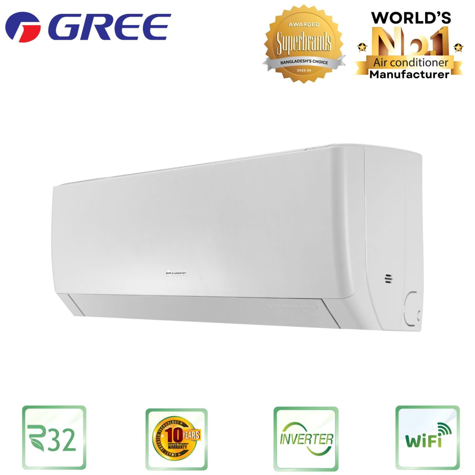 GS-24XPUV32-Gree Pular Split Type Air Conditioner (Inverter-2.0 TON)