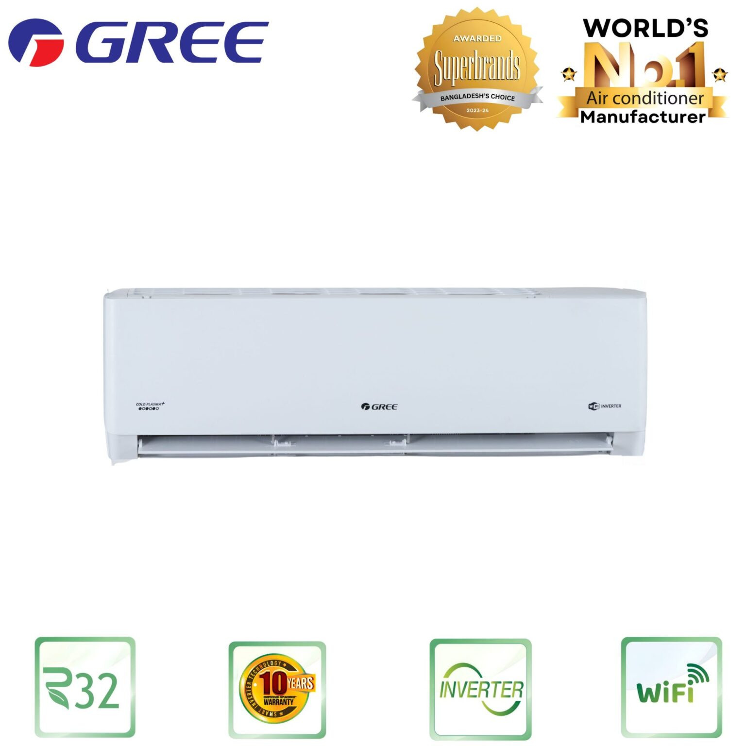 GS-12XLMV32- GREE Lomo Split Type Air Conditioner (1.0 TON Inverter)