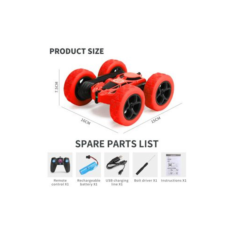 Teton Double-Sided RC Stunt Car (TRCS1D)