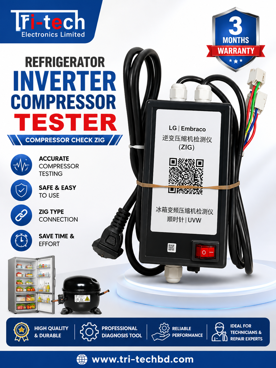 Compressor inverter Tester Check Zig only Refrigerator