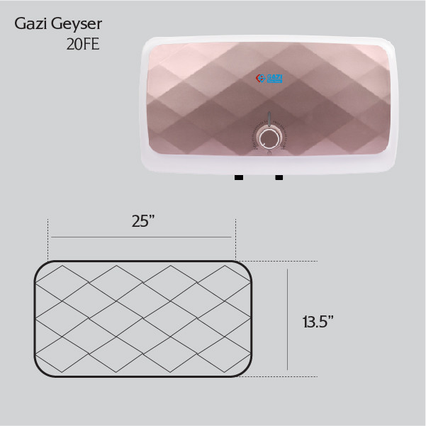 20FE Gazi Geyser-20 Litre