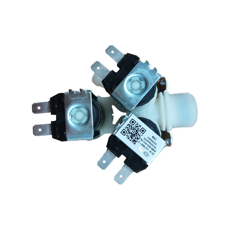 washing machine water inlet valve, water inlet valve, washing macheine.Solenoid Valve. three-way 220V AC
